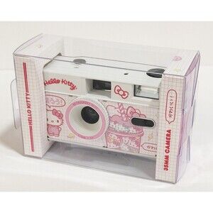 Sanrio HeLLO KiTTY Strawberry Milk Shake 35mm Film Camera Limited Edition - NEW